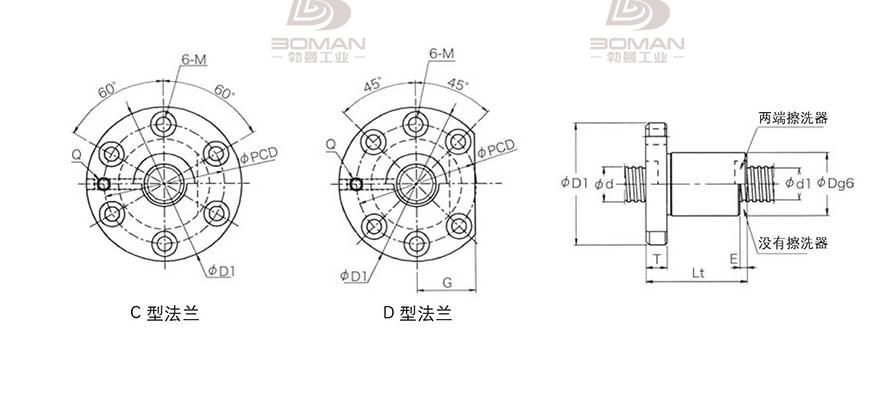 KURODA GD1605JT-DDPR 日本黑田滚珠丝杠型号规格