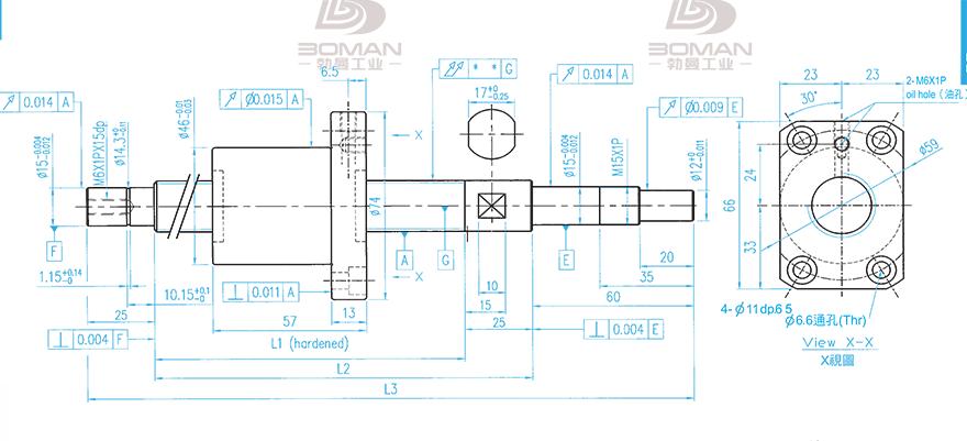 TBI XSVR02010B1DGC5-499-P1 tbi滚珠丝杆联轴器